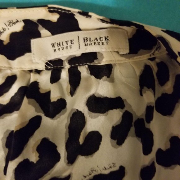 White House Black Market / Medium / Silk Leopard P - Picture 4 of 4